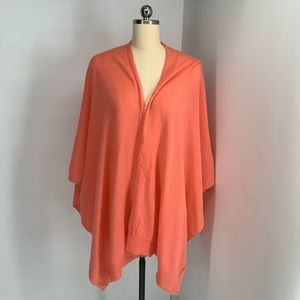 CHARTER CLUB 100% cashmere peach scarf duster cover up wrap